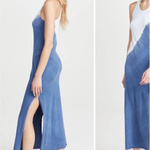 NWT SUNDRY Two Tone Tie Dye Maxi Dress - Picture 3 of 14